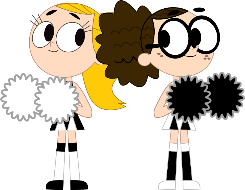 More Like Ed, Edd, N Eddy Vs The Six Stooges By - Drawing Cheerleaders Clipart (900x775), Png Download