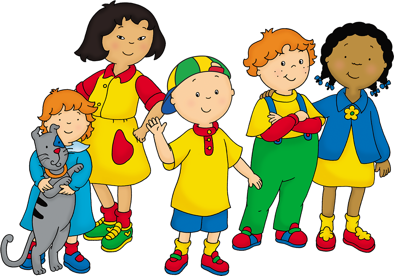 Caillou Family - Caillou Party Favor Box Clipart (1478x1000), Png Download
