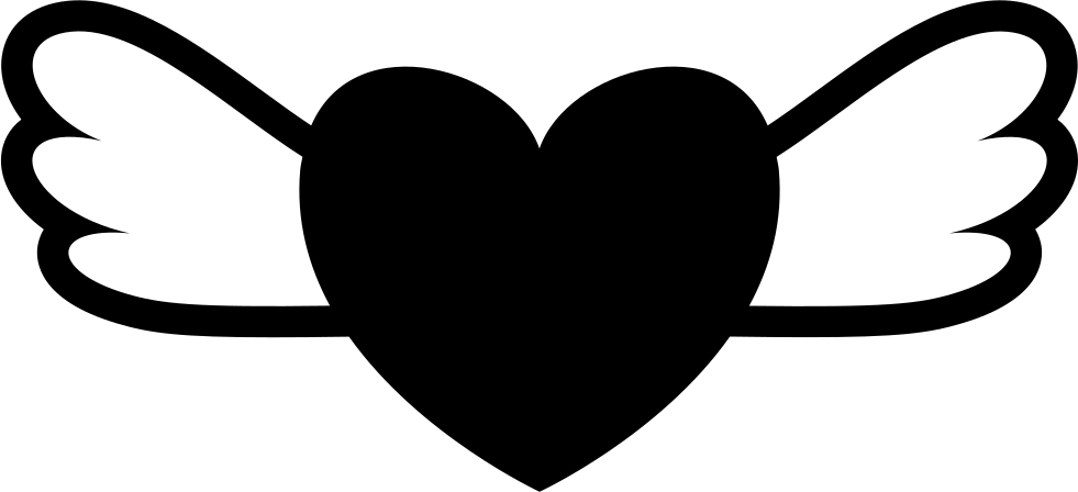 Heart With Wings Svg Png Icon Free Download 33394 Rh - Alas Duki Clipart (981x448), Png Download