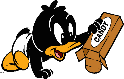 Baby Looney Tunes Clip Art Cartoon Clip Art - Baby Daffy Duck Png Transparent Png (487x318), Png Download