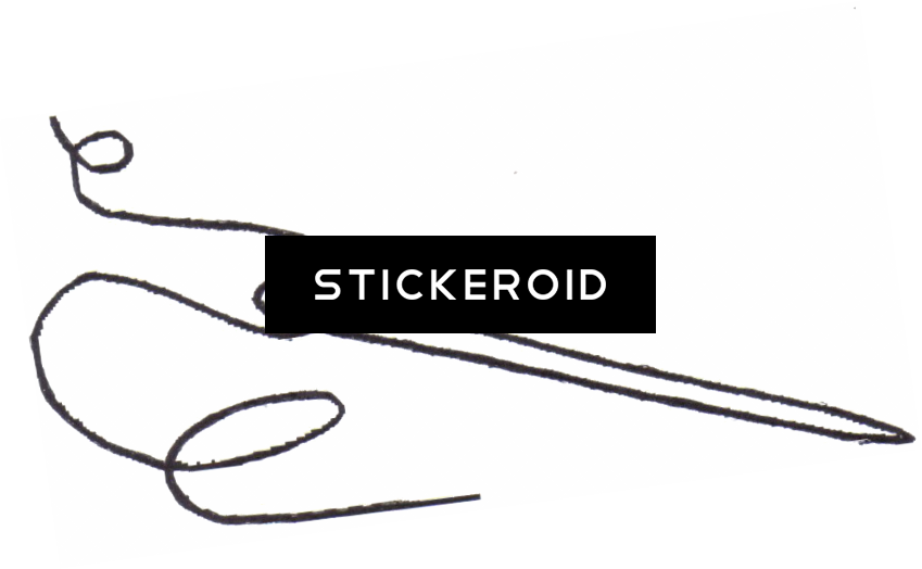 Sewing Needle - Drawing Clipart (849x524), Png Download