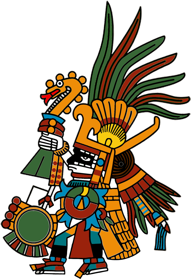The Symbol Of Our Will, The Left Handed Hummingbird - Tlaloc Aztec God Clipart (688x1026), Png Download