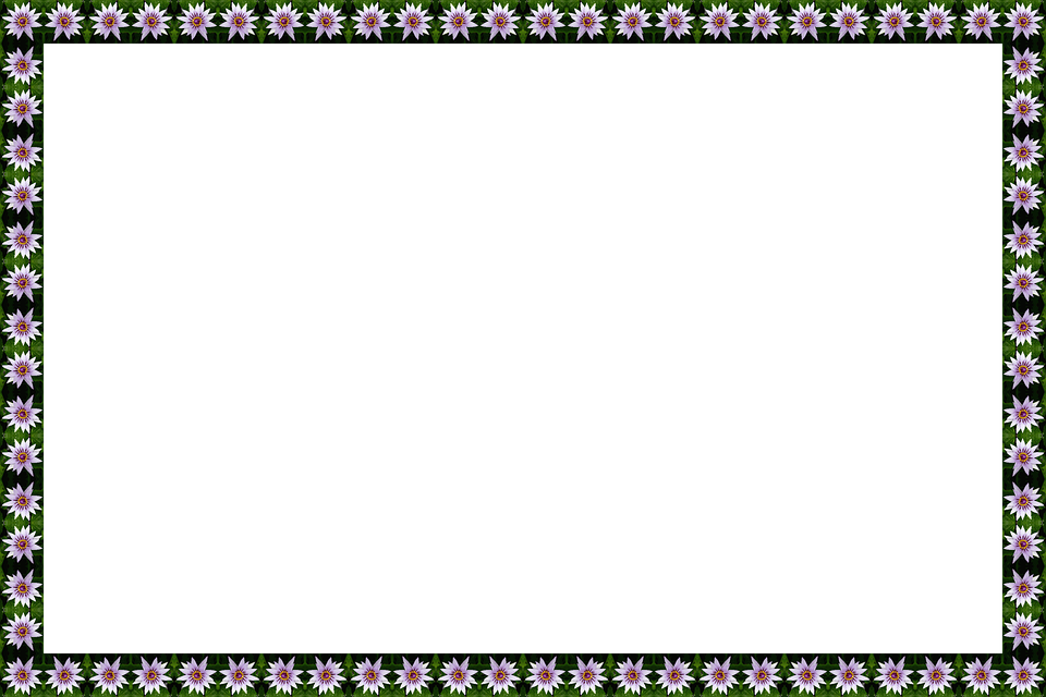 Purple Flower Border 16, Buy Clip Art - Poetry - Png Download (960x640), Png Download