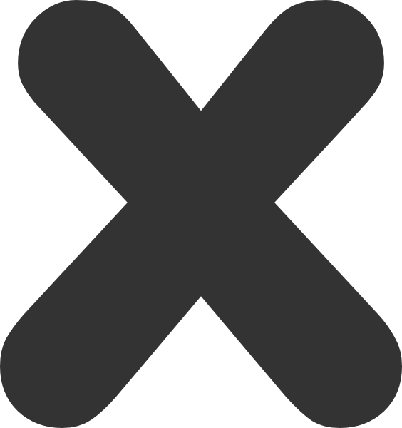 Black Wrong Clipart (564x600), Png Download