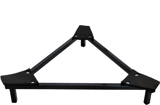 Triangle Support For Bass Steeldrum - White Clipart (1600x1710), Png Download