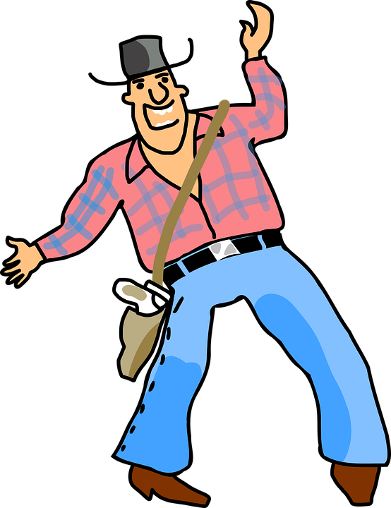 Cowboy Cartoon Pictures 25, Buy Clip Art - Clip Art Cowboy - Png Download (554x720), Png Download