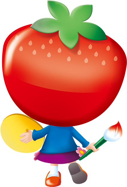 Click To Magnify - Strawberry Clipart (480x679), Png Download