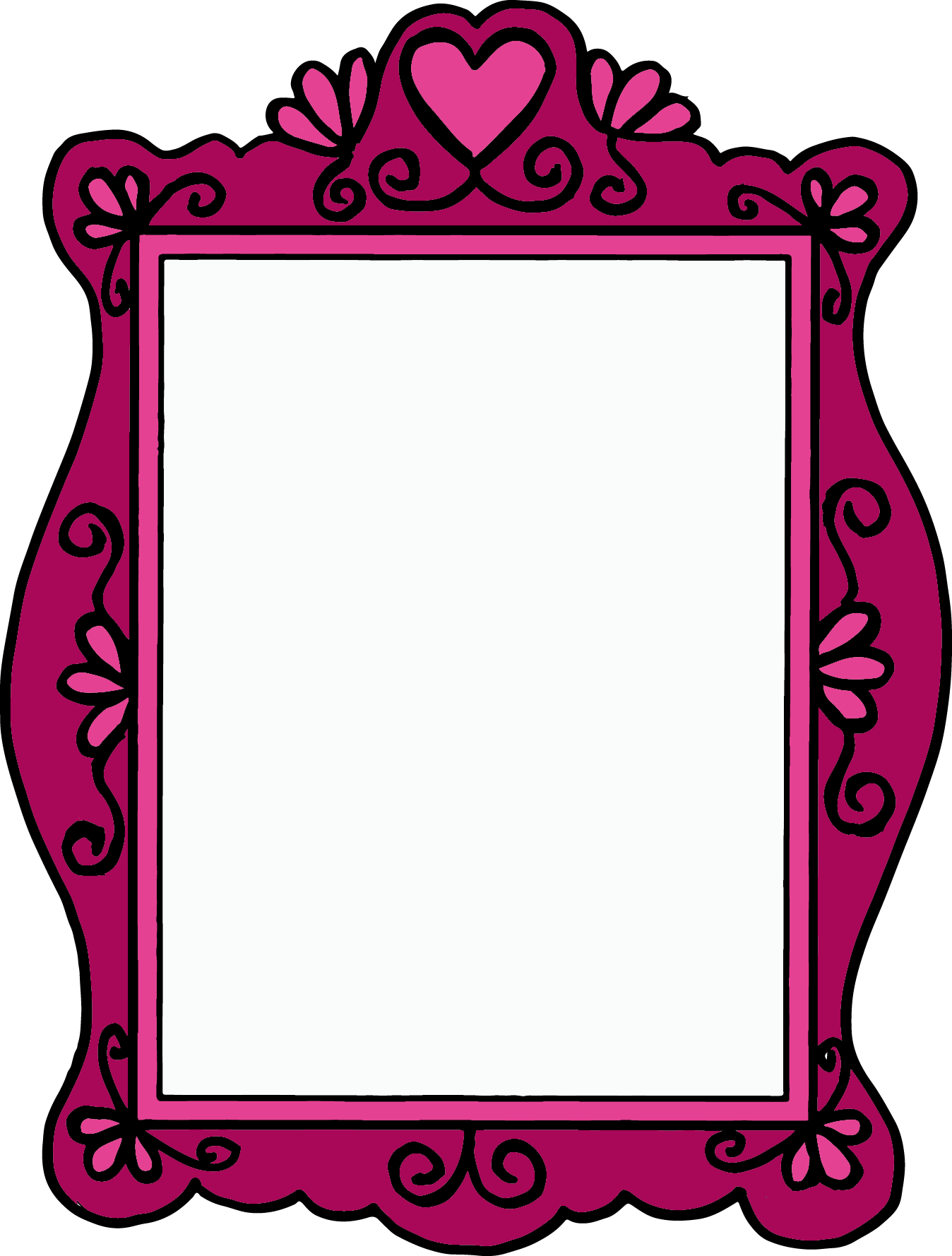 *✿**✿*frame*✿**✿* - Drawing Clipart (1348x1778), Png Download