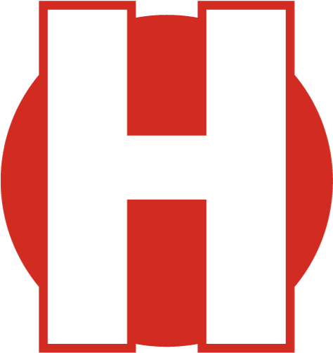 H With Circle Behind It Clipart (627x627), Png Download
