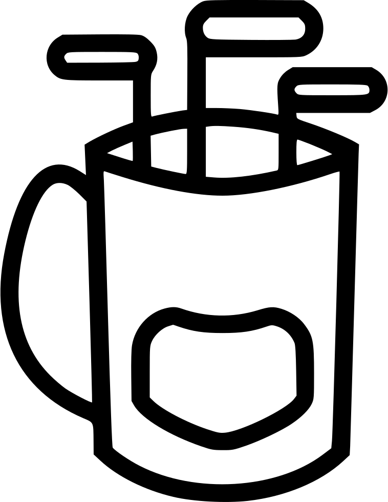 Golf Bag Comments - Golf Course Clipart (758x980), Png Download