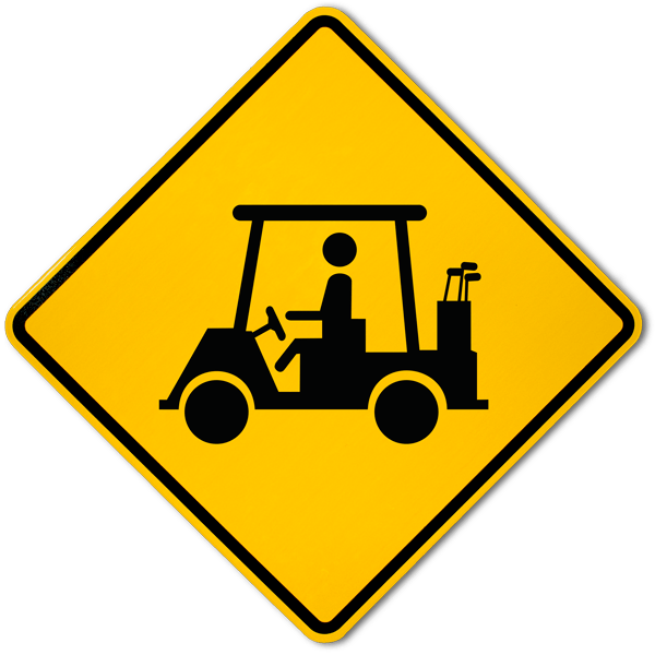 Golf Cart Crossing Sign - You Know What Yes You Can Clipart (600x600), Png Download