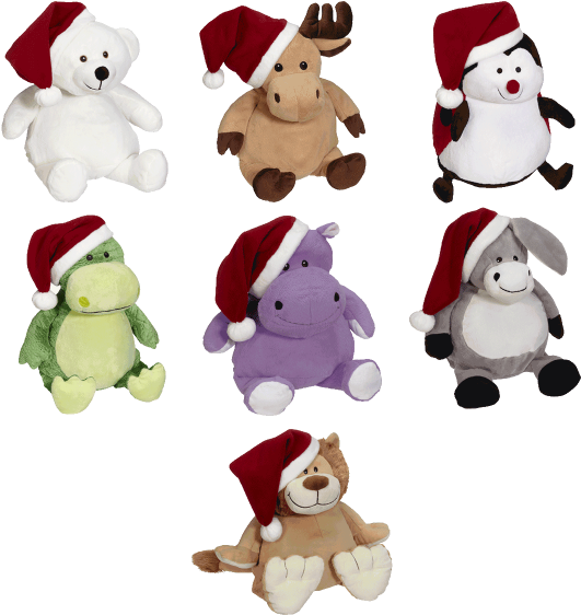 Weihnachtsmütze, 20 Cm, Für Plüschtiere - Embroidery Buddy Christmas Clipart (600x600), Png Download