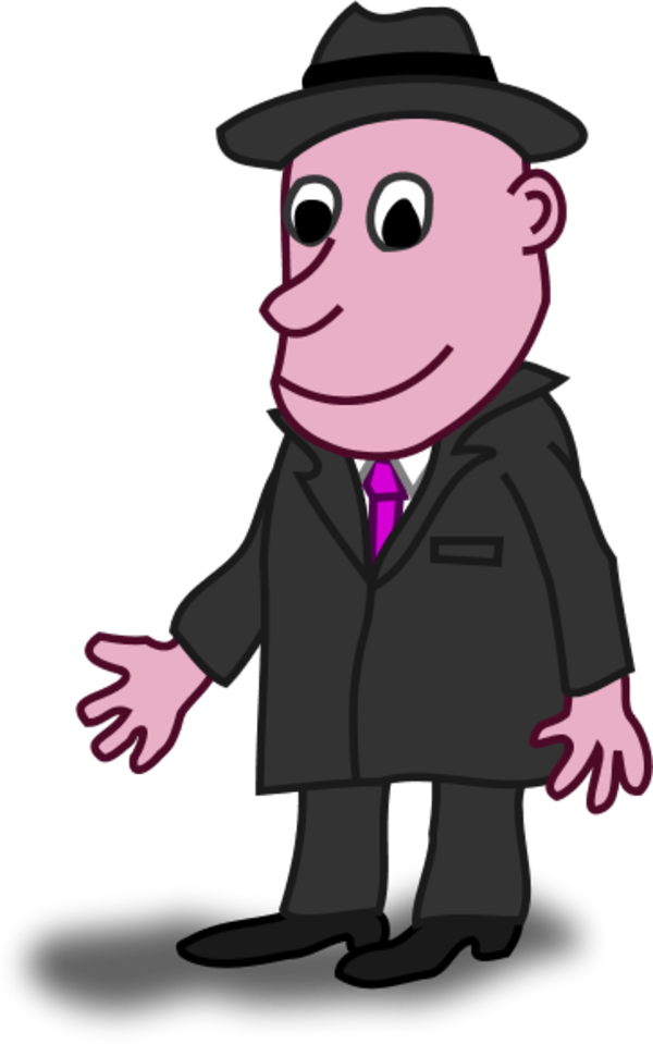 Comic Characters Businessman - Comic Characters Clipart (600x959), Png Download