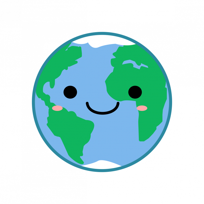 Earth Cute Png Clipart (817x817), Png Download