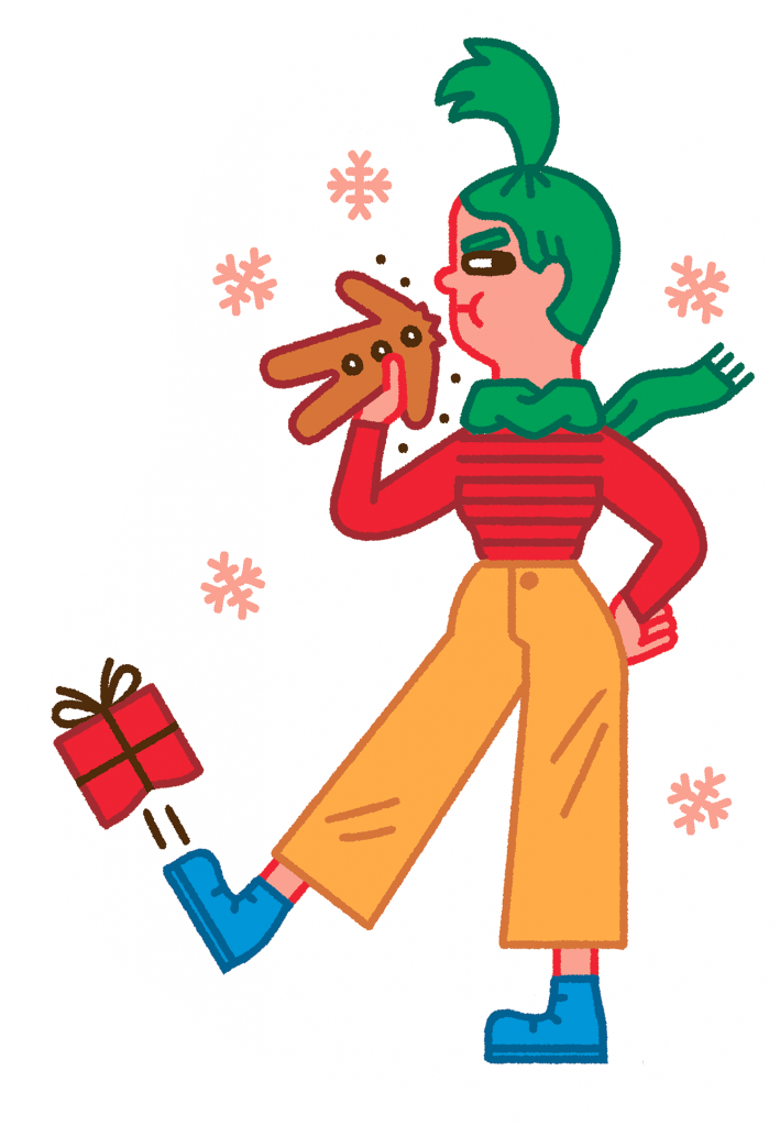 Sie Boykottiert Jede Weihnachtsfeier, Meidet Lametta - Cartoon Clipart (709x1024), Png Download