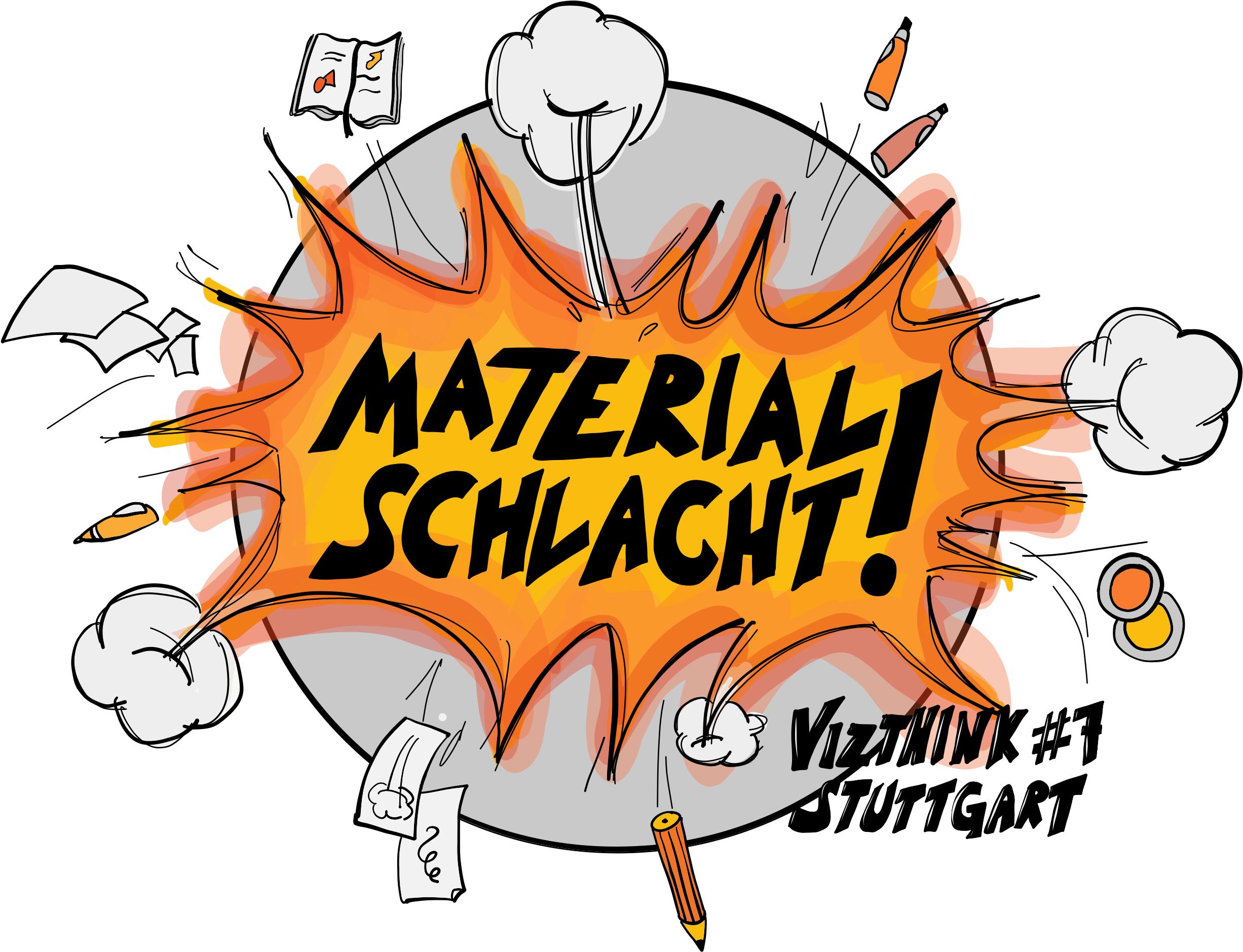 Vizthink Stuttgart Meetup - Visual Thinking Clipart (2732x2050), Png Download
