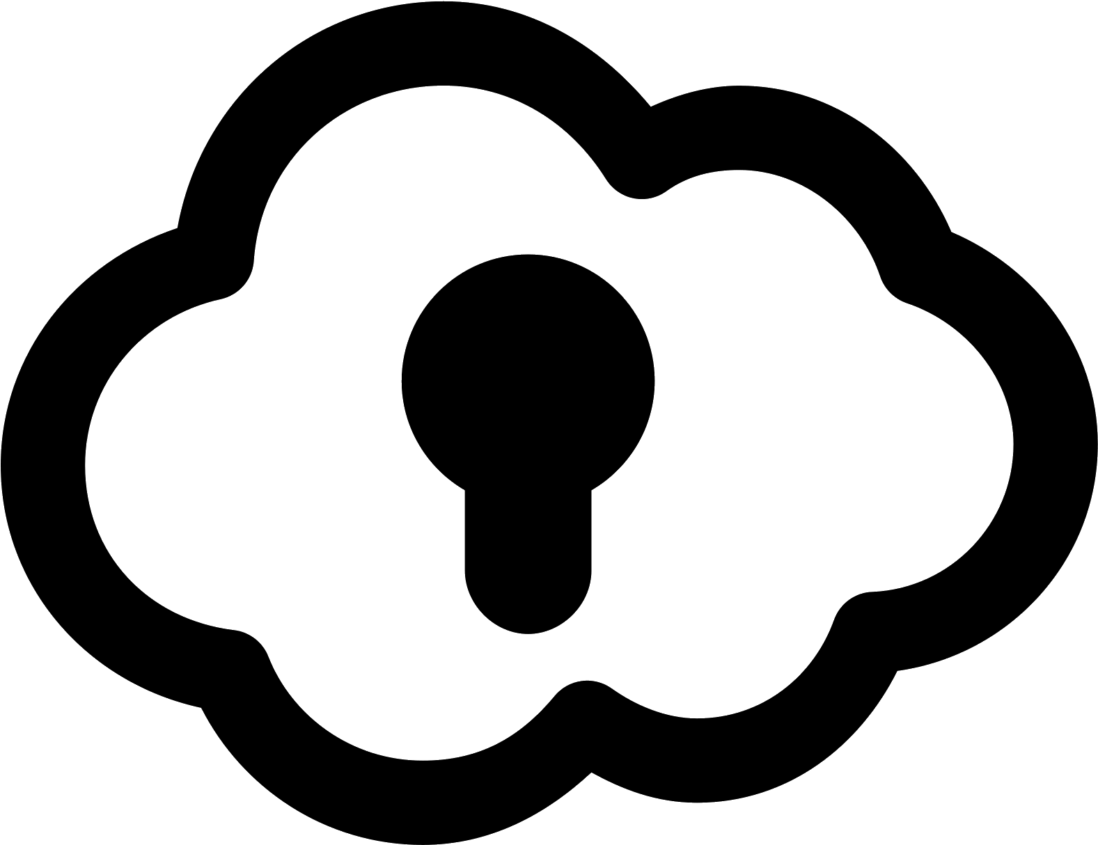 The Image Is Of A Cloud - Cloud Icons Clipart (1600x1600), Png Download