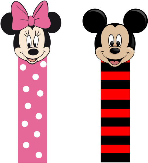 Somummy Marque Page Mickey Minnie - Marque Page Mickey Clipart (842x595), Png Download