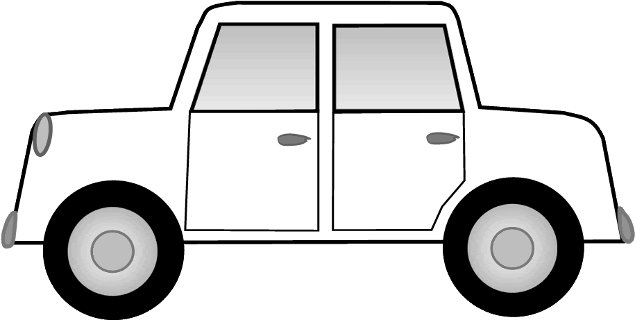 Car Clipart Black And% - Black And White Clip Art Car - Png Download (915x486), Png Download