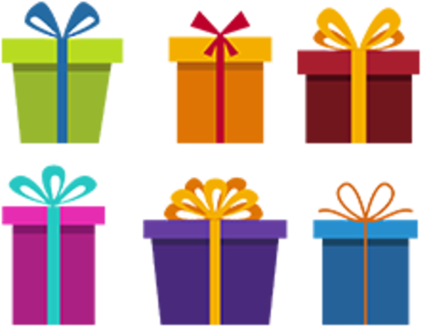 Idées Cadeaux Idées Cadeaux - Gift Vector Flat Clipart (700x490), Png Download