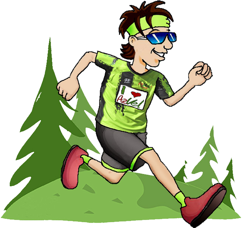 Le Trail Est Une Compétition Pédestre, Dans Un Environnement - Anniversaire Trail Clipart (800x800), Png Download