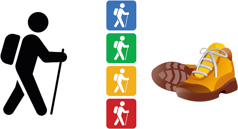 Randonnées Le 9 Septembre - Fussgänger Symbol Clipart (950x526), Png Download