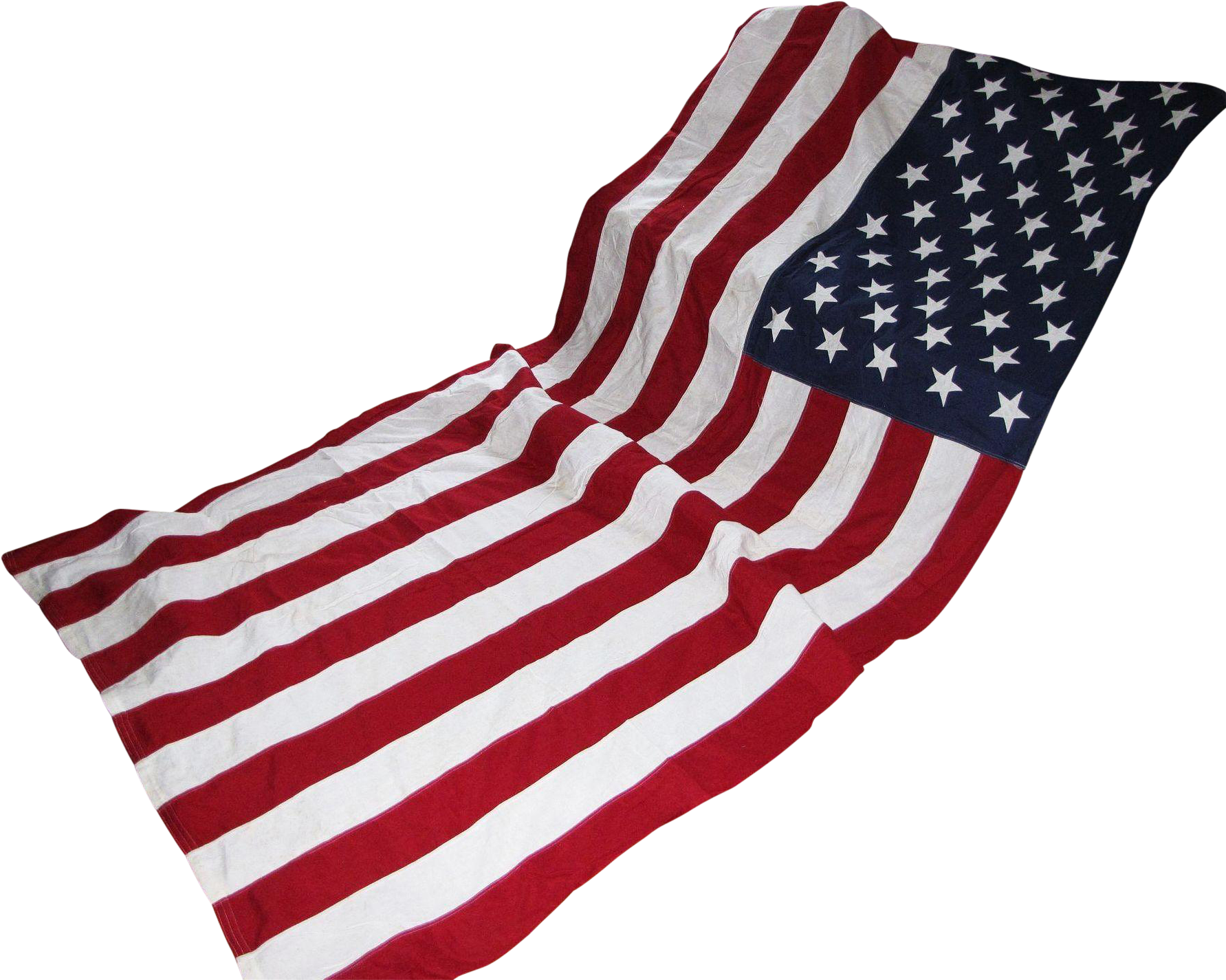 Vintage Us American 50 Star Flag 5' By 9 1/2' Valley - Sock Clipart (1782x1782), Png Download