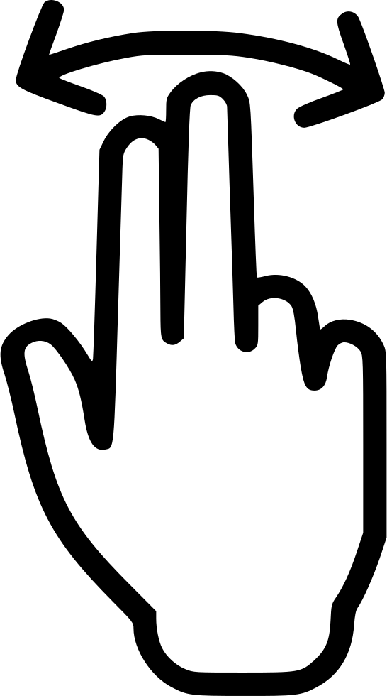 Png File - Swipe Hand Clipart Transparent Png (546x980), Png Download