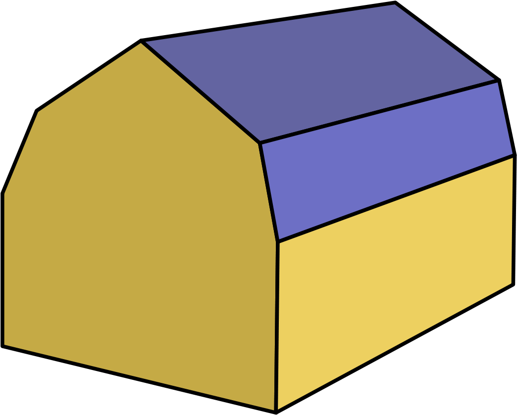 Roof Wikidata Transparent Background - Toit À La Mansart Clipart (1200x883), Png Download