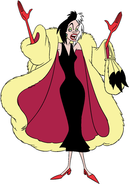 Clipart Free September - Cruella De Vil Transparent - Png Download (550x781), Png Download