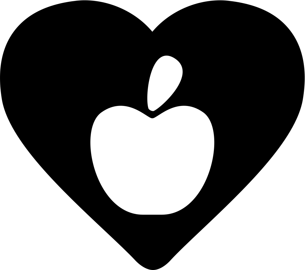 Apple In A Heart Comments - Ville De Saint Etienne Clipart (981x869), Png Download