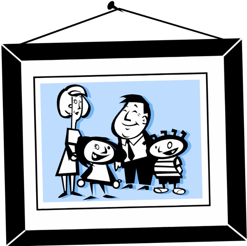 Family Storytime - Clip Art Photograph - Png Download (800x798), Png Download