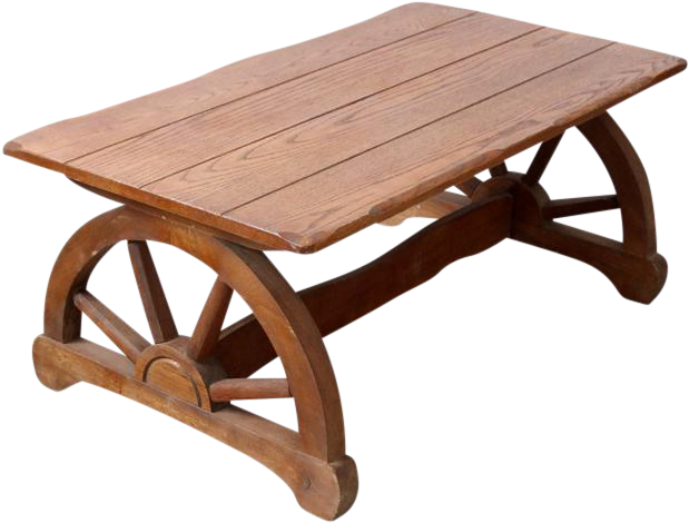 Wagon Wheel Table Clipart (687x521), Png Download