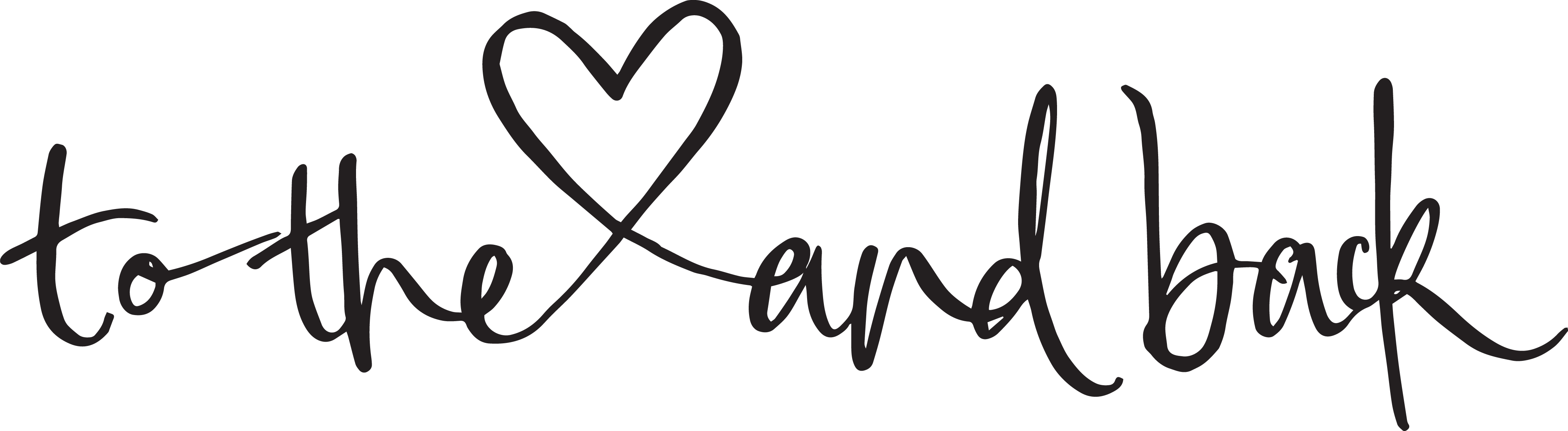 To The Heart And Back - Heart Clipart (4109x1130), Png Download