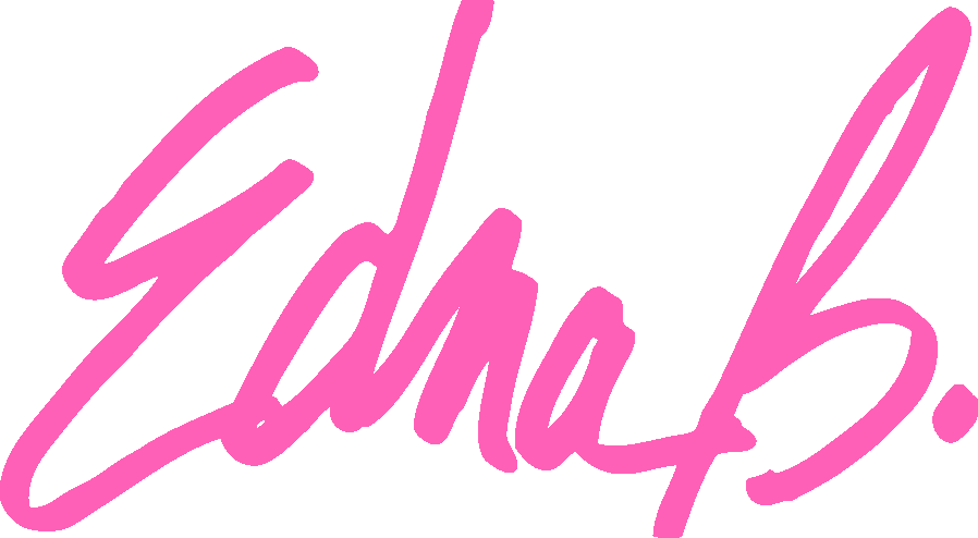 Edna B - - Fashion Clipart (898x494), Png Download