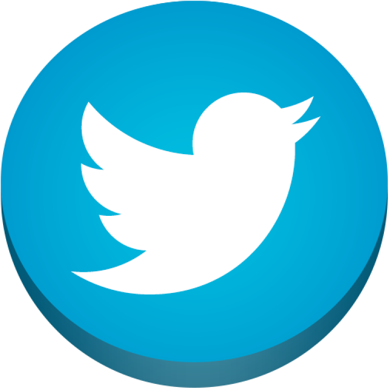 Stay In Touch - Circle Twitter Logo Png Clipart (768x768), Png Download