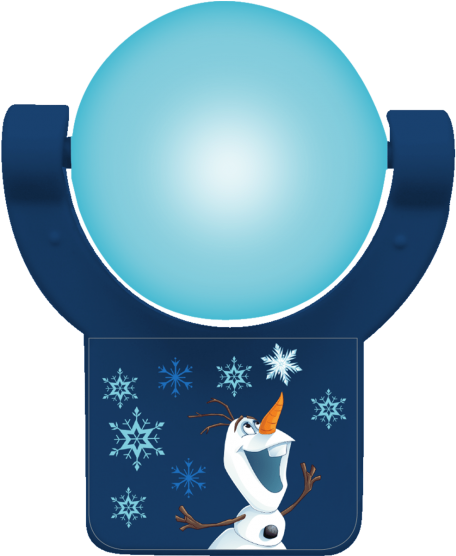 Projectables Disney's Frozen Olaf Led Night Light Out - Disney 29812 Led Projectables Night-light - Olaf Blue Clipart (555x555), Png Download