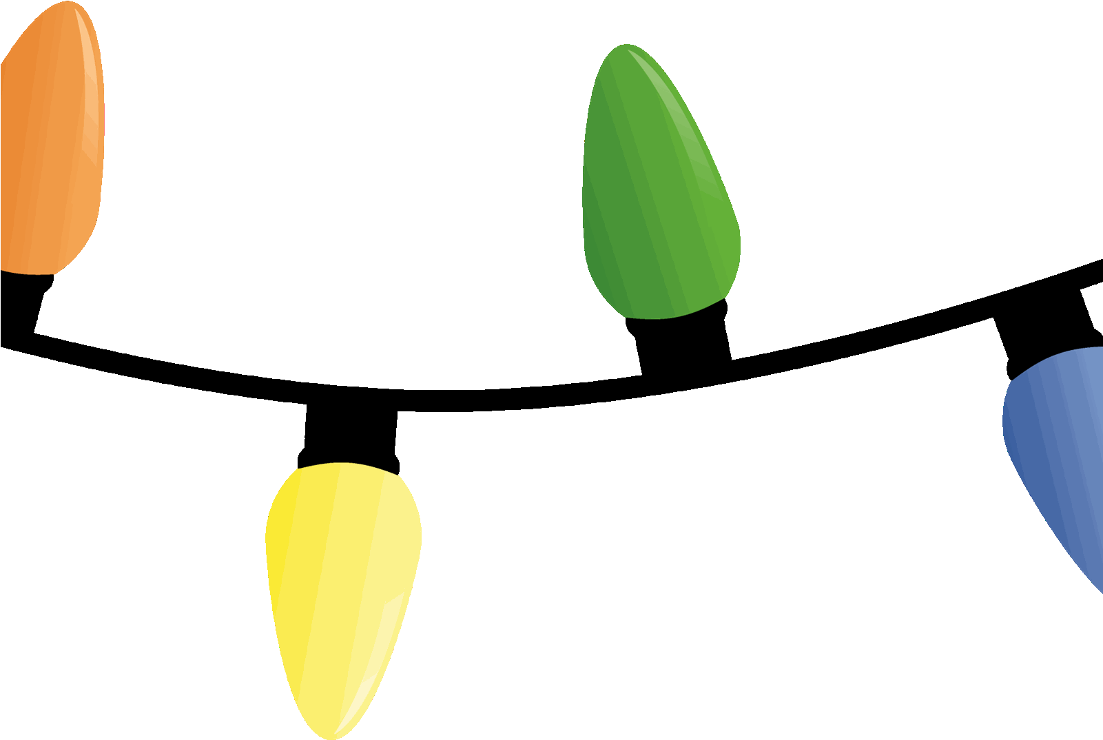 Homey Ideas Christmas Strand Half London Of - Light Christmas Vector Png Clipart (1600x1600), Png Download