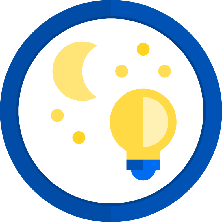 Night Lights Out - Circle Clipart (768x768), Png Download