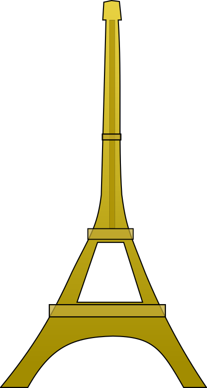 Medium Image - Eiffel Tower Png Cartoon Clipart (428x800), Png Download