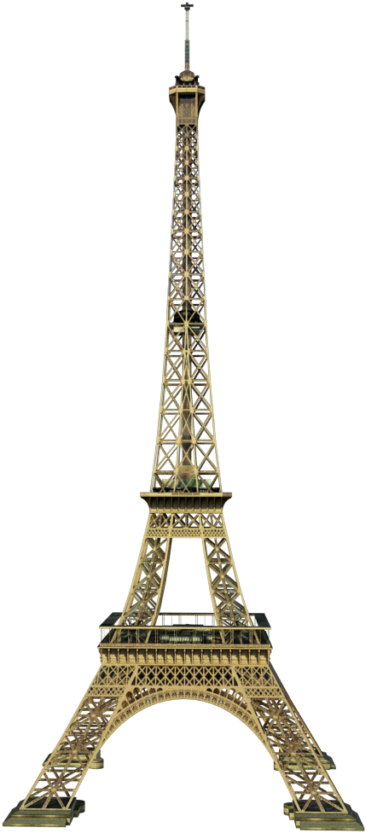 Clipart 11 Free Clip Eiffel Tower Free Clip - Gold Eiffel Tower Pngs Transparent Png (853x1024), Png Download
