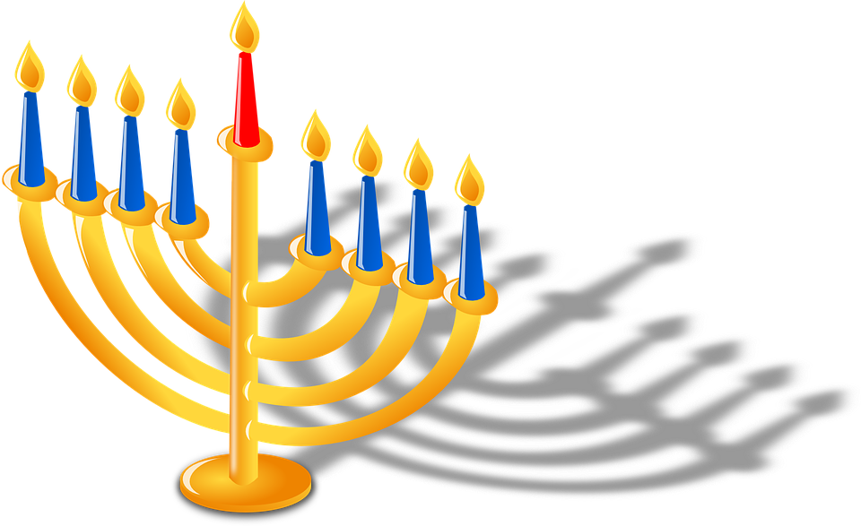 Menorah Clipart - Png Download (960x587), Png Download