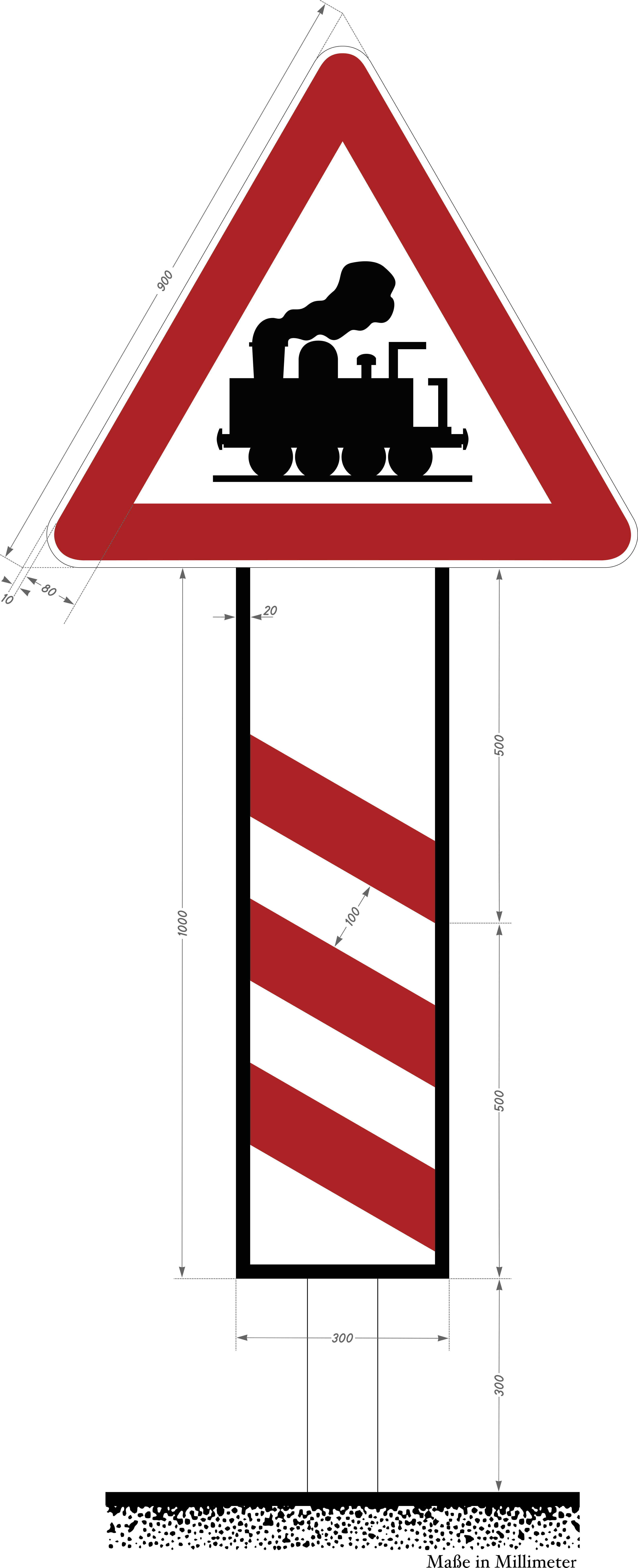 Dreistreifige Bake - Eisenbahn Clipart (3180x7813), Png Download