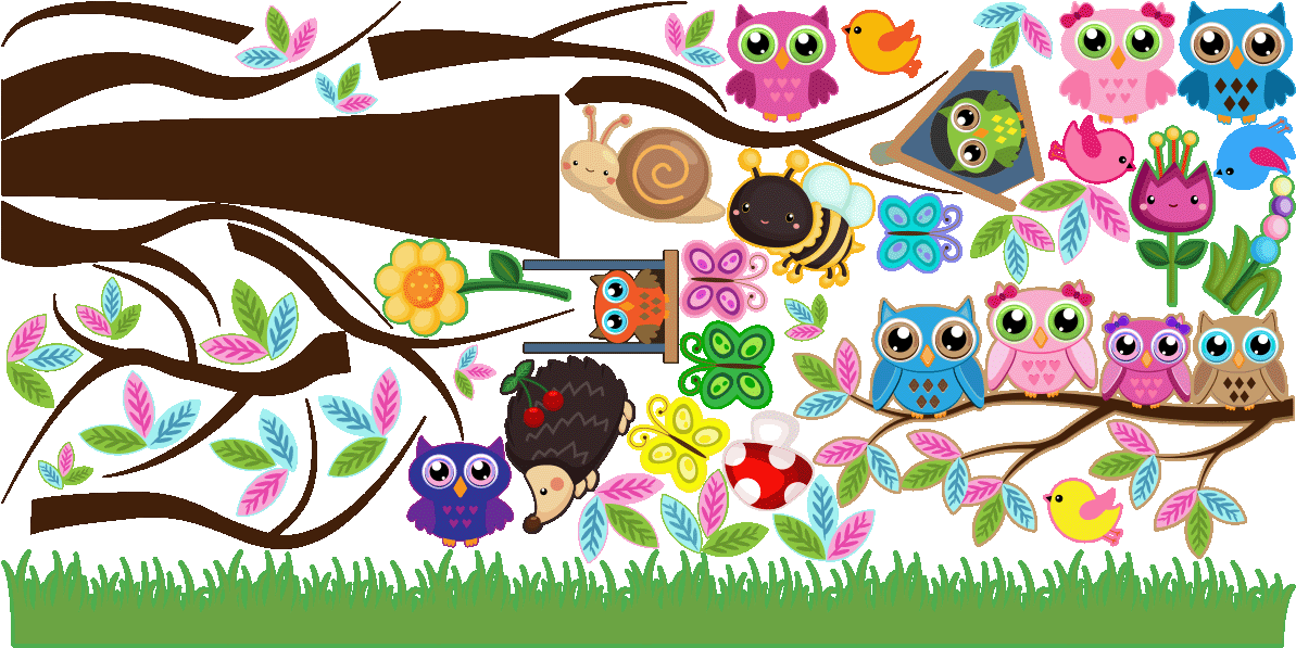 Sticker Hiboux Dans Leur Monde Doux Ambiance Sticker Clipart (1200x1200), Png Download