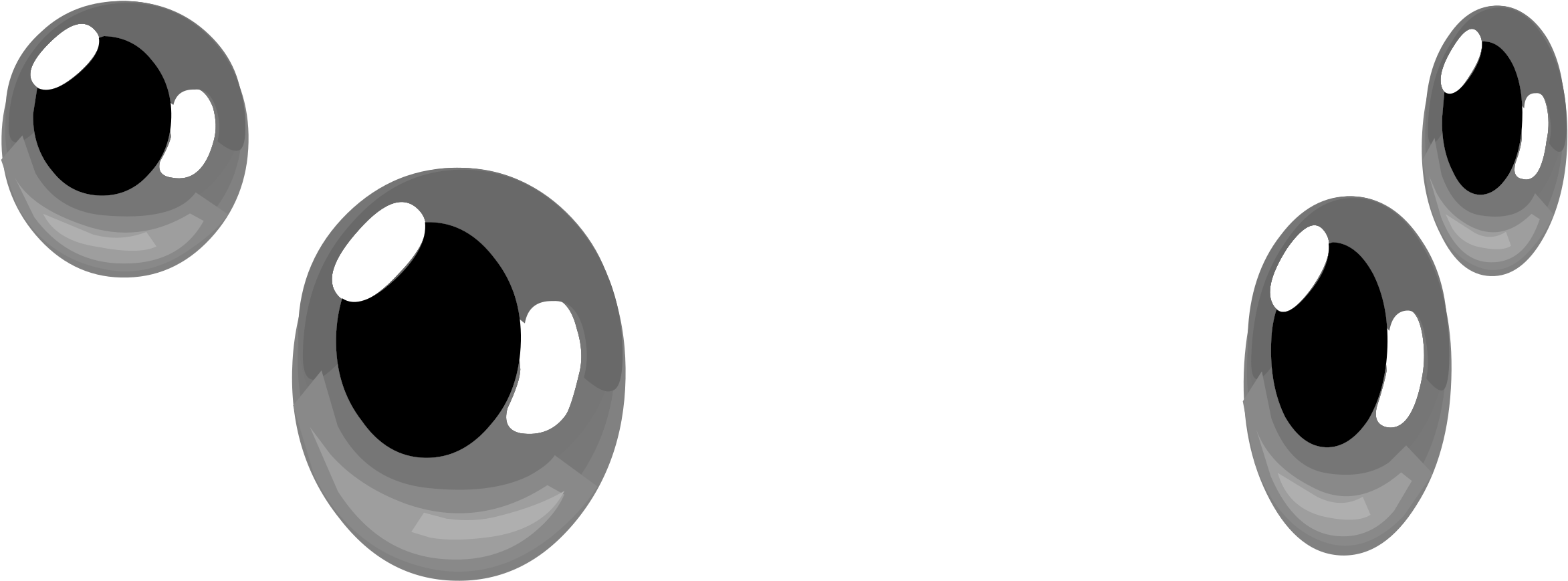 Vanity Eyes Spider Clipart (2400x1055), Png Download