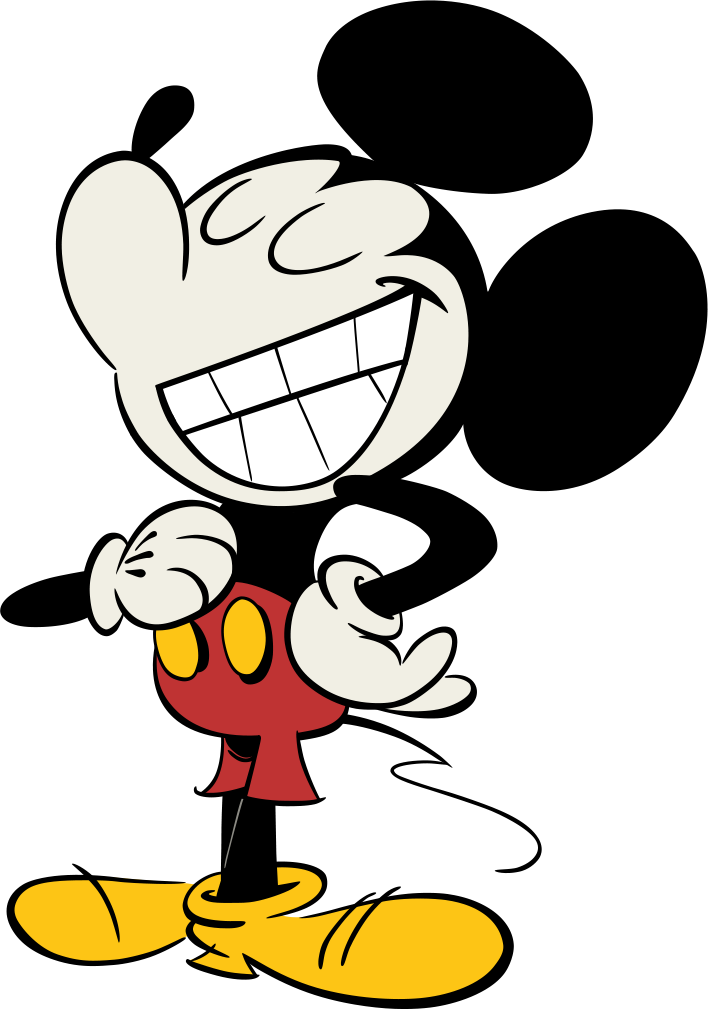 Mickey Retro Clipart (708x1009), Png Download