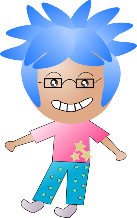 Blue Hair Public Domain Public Sphere - Clip Art - Png Download (471x749), Png Download