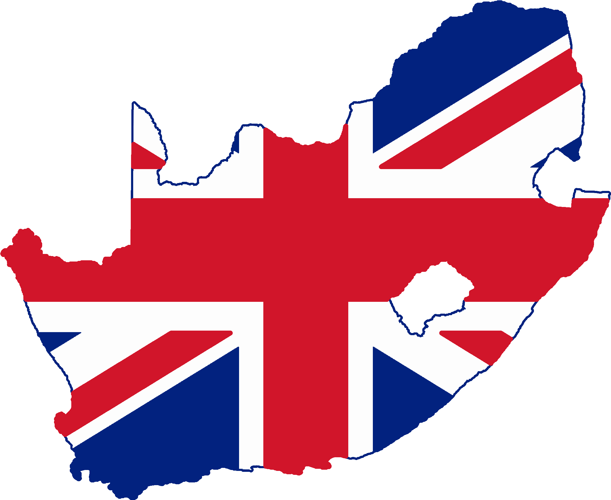 United Kingdom Flag Png 24, Buy Clip Art - Flag Map Of South Africa Transparent Png (2167x1772), Png Download