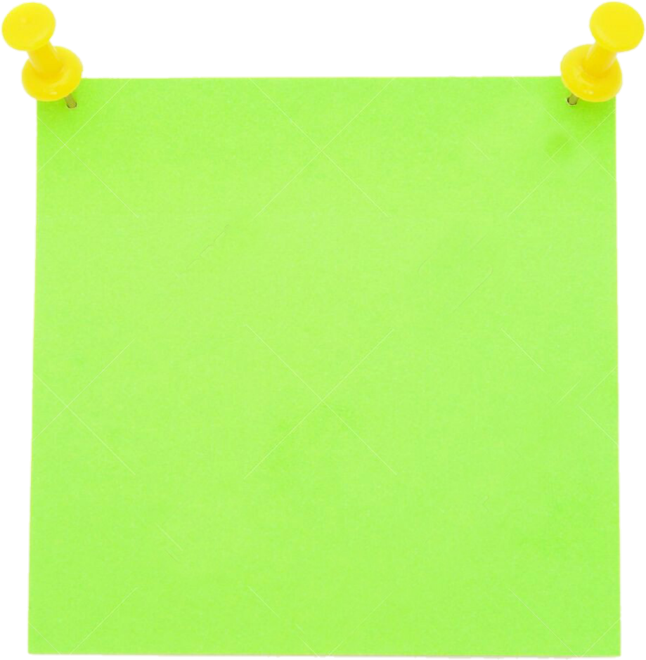 Post Postit Post-it Green Paper Office Business - Post-it Note Clipart (972x995), Png Download