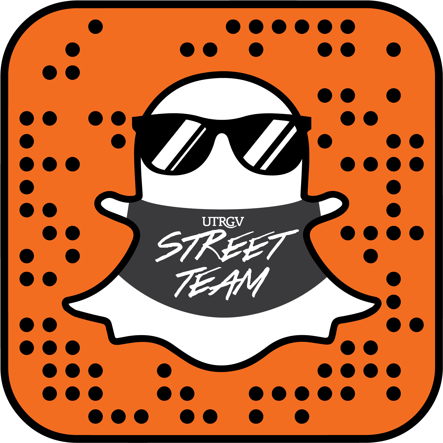 Meet The Utrgv Street Team - Pink Snapchat Clipart (2500x2500), Png Download
